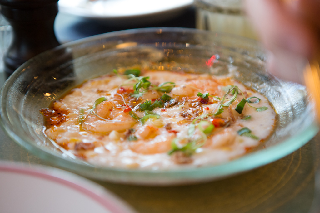 £7.25 - Grilled shrimp and grits