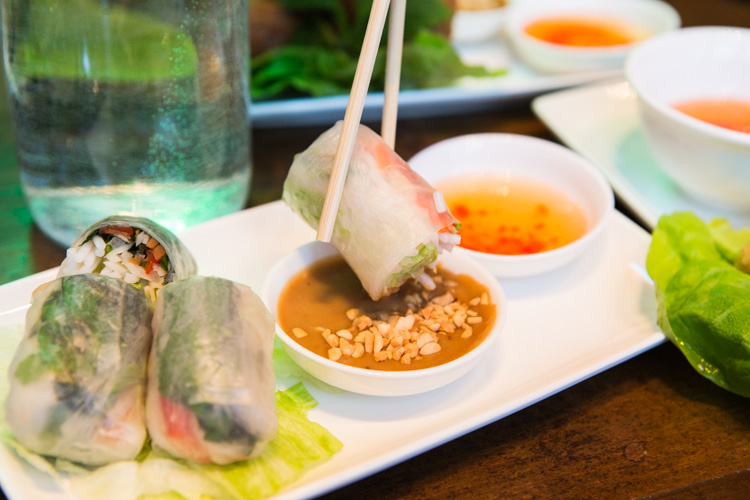 Peanut sauce for the summer rolls