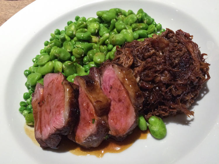 Lamb Two Ways with Seasonal Greens