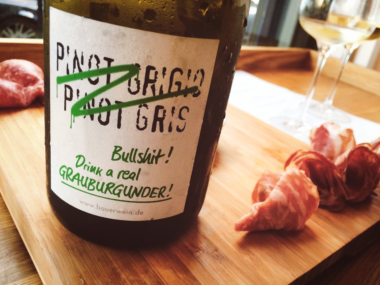 Pinot, with a note on the label